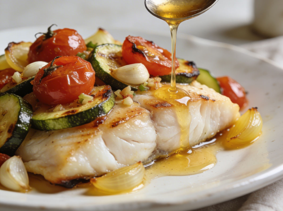 Mediterranean Baked Pacific Cod